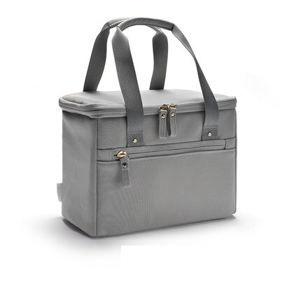 Waterdichte Lunch Tas Kids School Bento Tote Kantoor Vrouwen Voedsel Thermische Pouchs Outdoor Camping Picknick Fruit Snack Organiseren Handtas: Gray 2