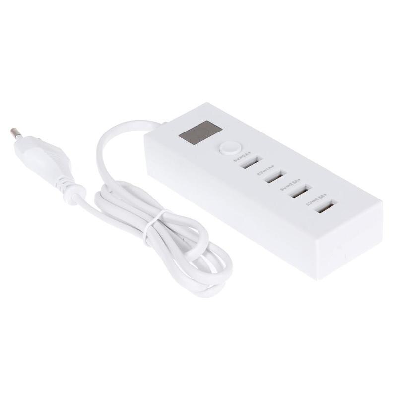 4 bærer multifunksjons usb-lader hurtiglading smartplugg strømskinne 5v 2a forlengelsesuttak(eu) hjemmeelektronikk
