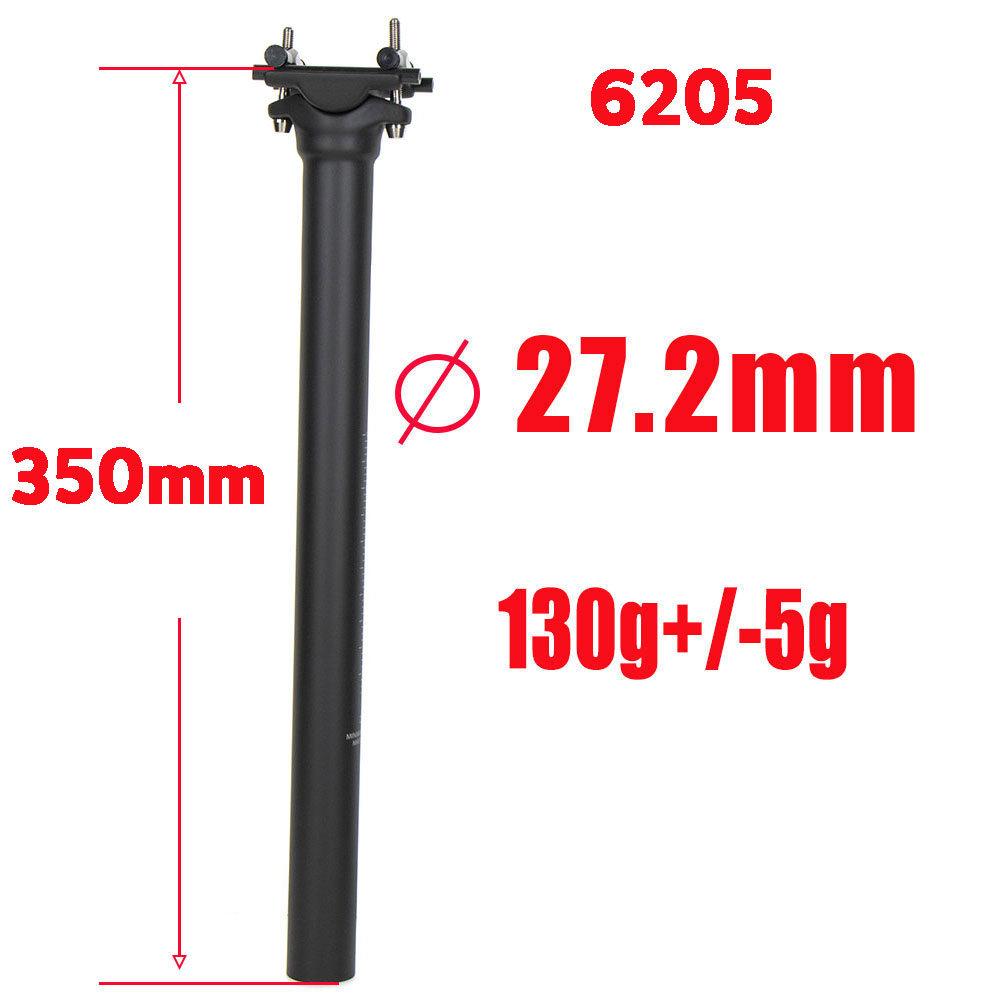 Asiento de fibra de carbono para bicicleta, Sillín para carretera/Mtb, Sillín para bicicleta, 135g UD mate 27,2/31,6*300/350/400mm, piezas para bicicleta: 27.2x350mm-6205