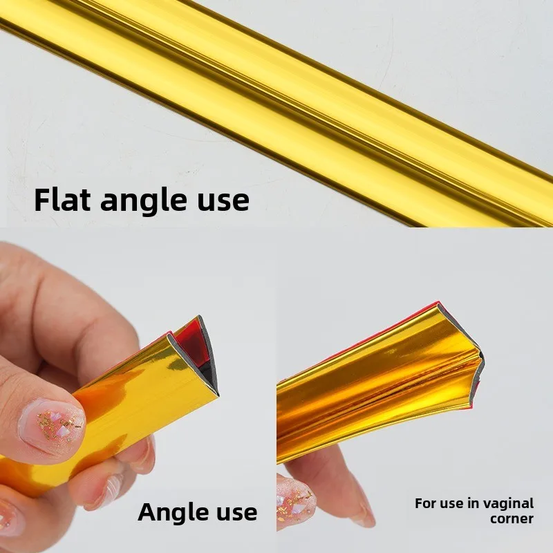 Cinta decorativa autoadhesiva de PVC para esquinas de pared, ideal para decoración del hogar, protege contra golpes en los bordes de los muebles