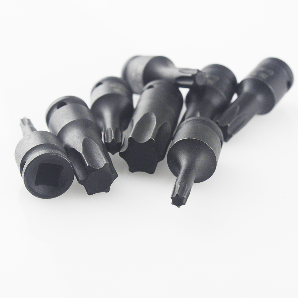 1PC Torx Bit Electric Impact Wrench Air Wrench Adaptor Bit 1/4" Adaptor Drive Socket T20 T25 T30 T40 T45 T50 T55 T60 Hand Tool