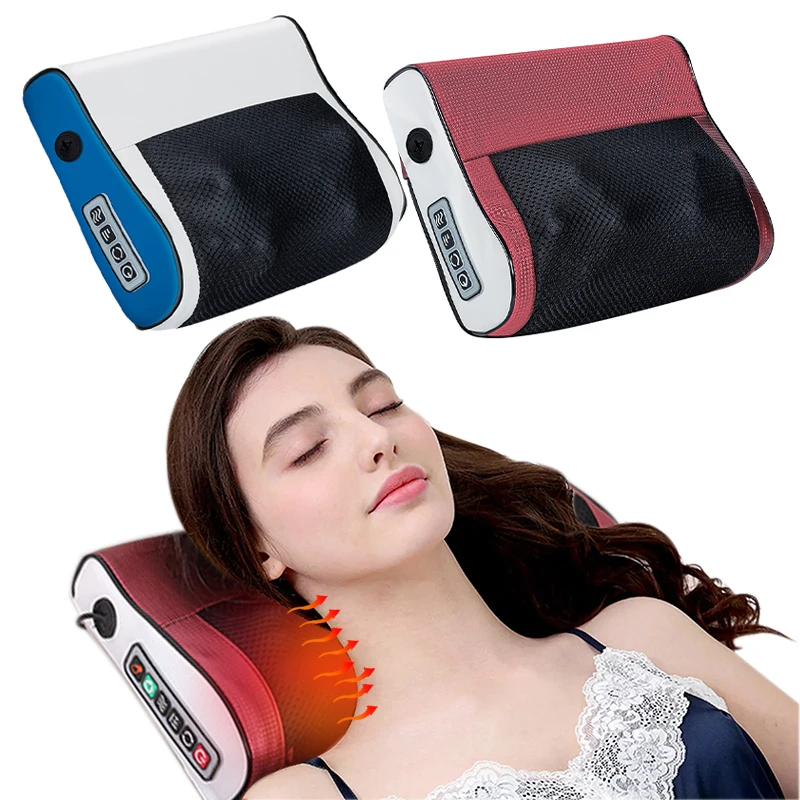 Masajeador multifuncional para cuello y hombros, herramienta para amasar cuello y espalda para el hogar con masaje de compresión ajustable múltiple