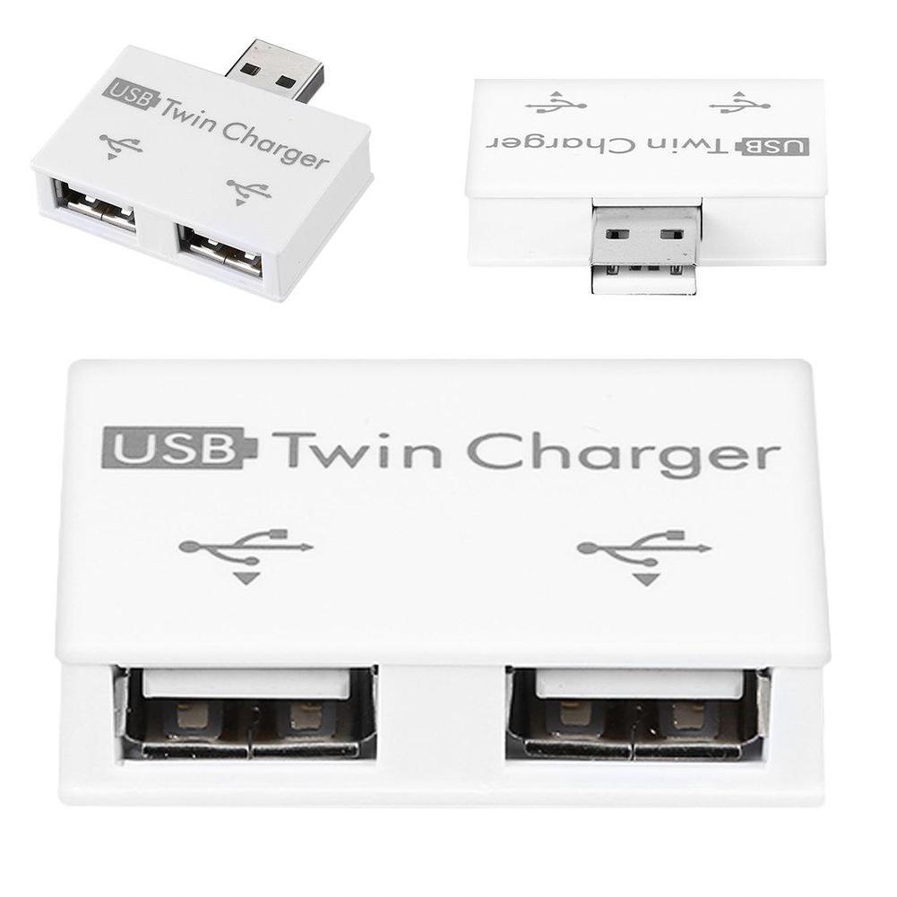 USB 2,0 Ladegerät Hub 2 Port Ladegerät Hub Adapter Neue Usb Splitter Für Telefon Tablet Computer Konverter Lade