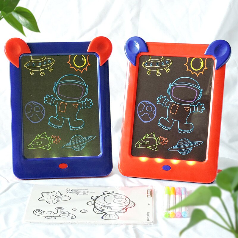 3D Magic Drawing Pad Fluorescerende Tekentafel Kids Puzzel Lichtgevende Magische Graffiti Schrijven 3D Lichtgevende Tekening Pad