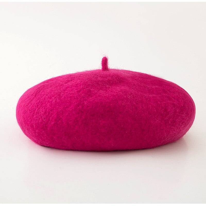 NO.ONEPAUL Female Bonnet Caps Winter All Matched Warm Walking Hat Cap Cheap Women Wool Solid Color Beret: JBR-A16