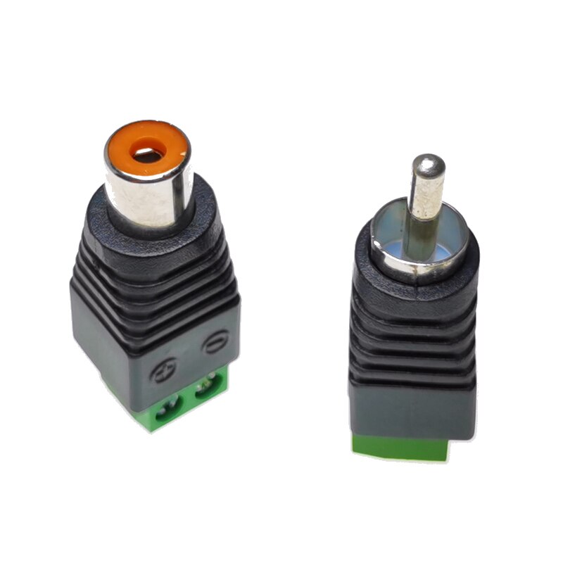 1PCS-50PCS RCA Terminal Block CAT5 To Camera CCTV Video Balun RCA Female Or Male Jack AV Screw Connector