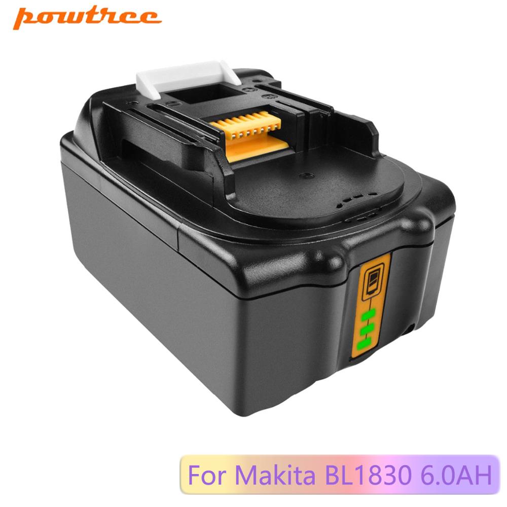 Powtree 18V 9000mAH Replacement For Makita BL1815 BL1820 BL1830 18V LXT Lithium-Ion Cordless Battery