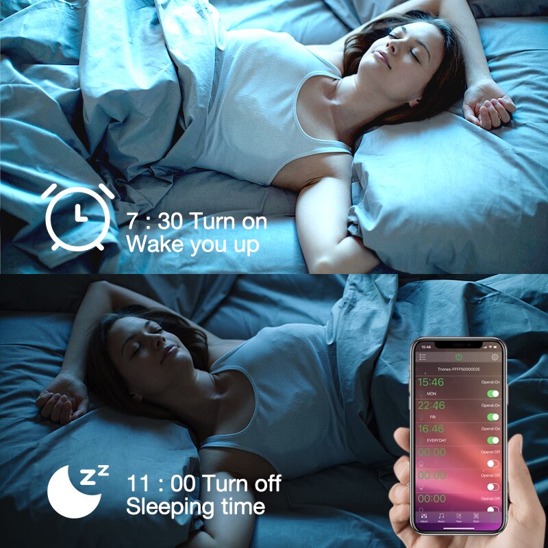 AUBESS – ampoule connectée Tuya, lampe LED RGB E27, 15W, wi-fi, variable, pour maison connectée, application Smart Life, commande vocale, Alexa, Google Home