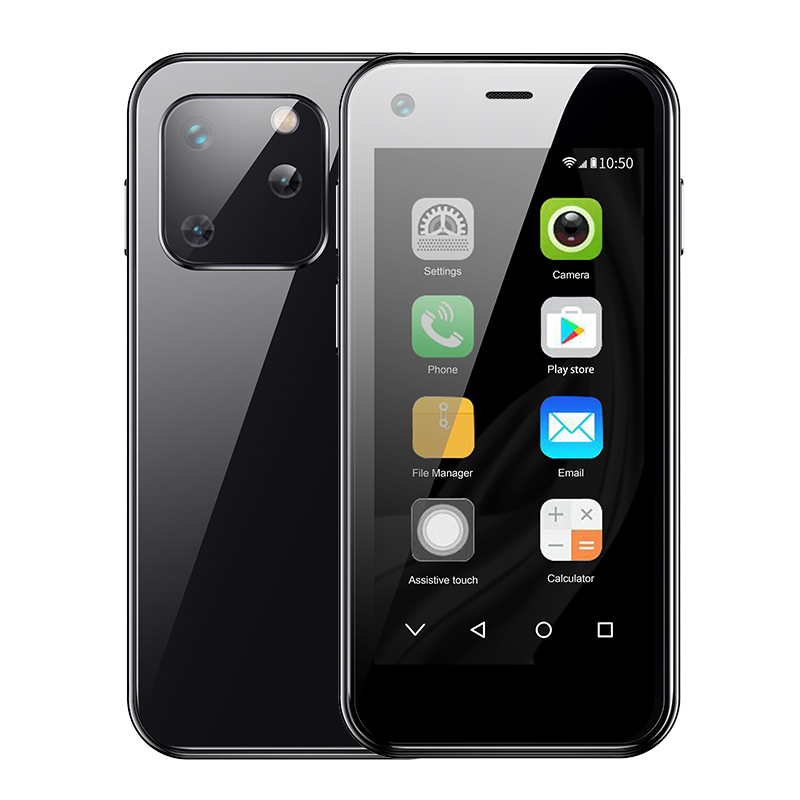 SERVO König5000 Neues Mini-Smartphone 2,5-Zoll-Touchscreen Android 9.0 OS 16 GB 2 SIM 3G Netzwerk WiFi GPS abspielen Geschäft Smartphone Typ-C: weiß