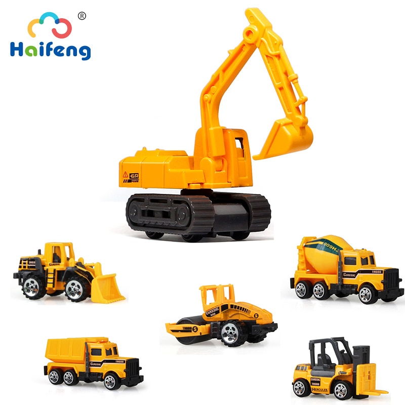 16 Stijlen Mini Techniek Legering Auto Tractor Diecasts Voertuig Speelgoed Dump Truck Model Klassieke Speelgoed Auto 'S Voor Kinderen Jongen Kids