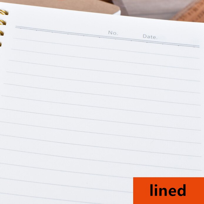 A5 Notebook Kraft Grid Dot Blank Drawing Daily Weekly Planner Agenda Book Time Management School Supplies: B