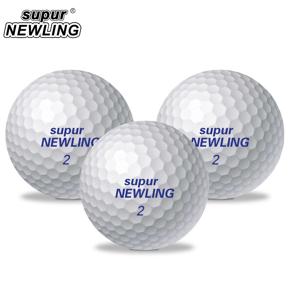 10 PCS Golf Balls Supur NEWLING Two Layers Supur Long Distance Golf Distance Balls Game Ball