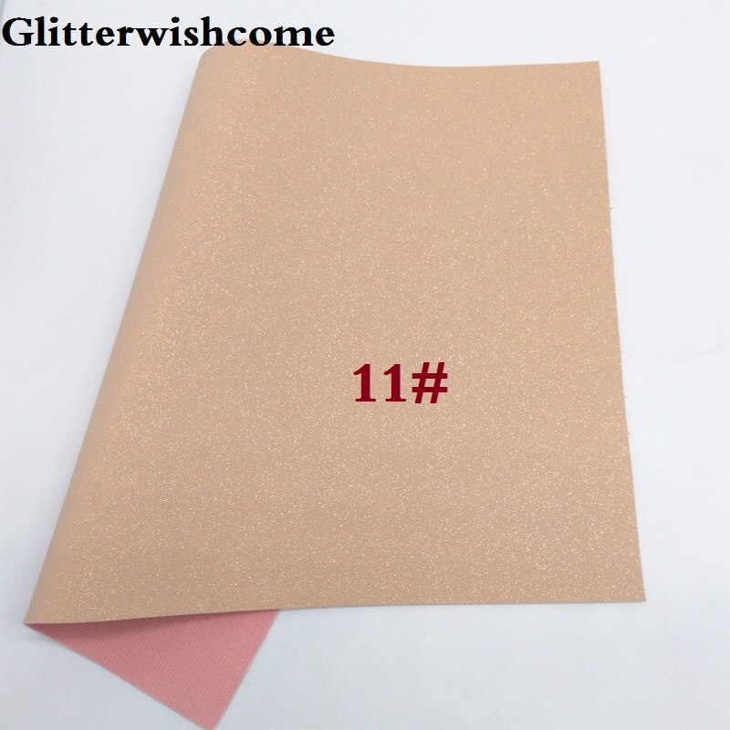 Glitterwishcome 30 x 134cm mini rulle vinyl til sløjfer ruskind glitter læder fabirc imiteret læder lagner til sløjfer , gm209: 11