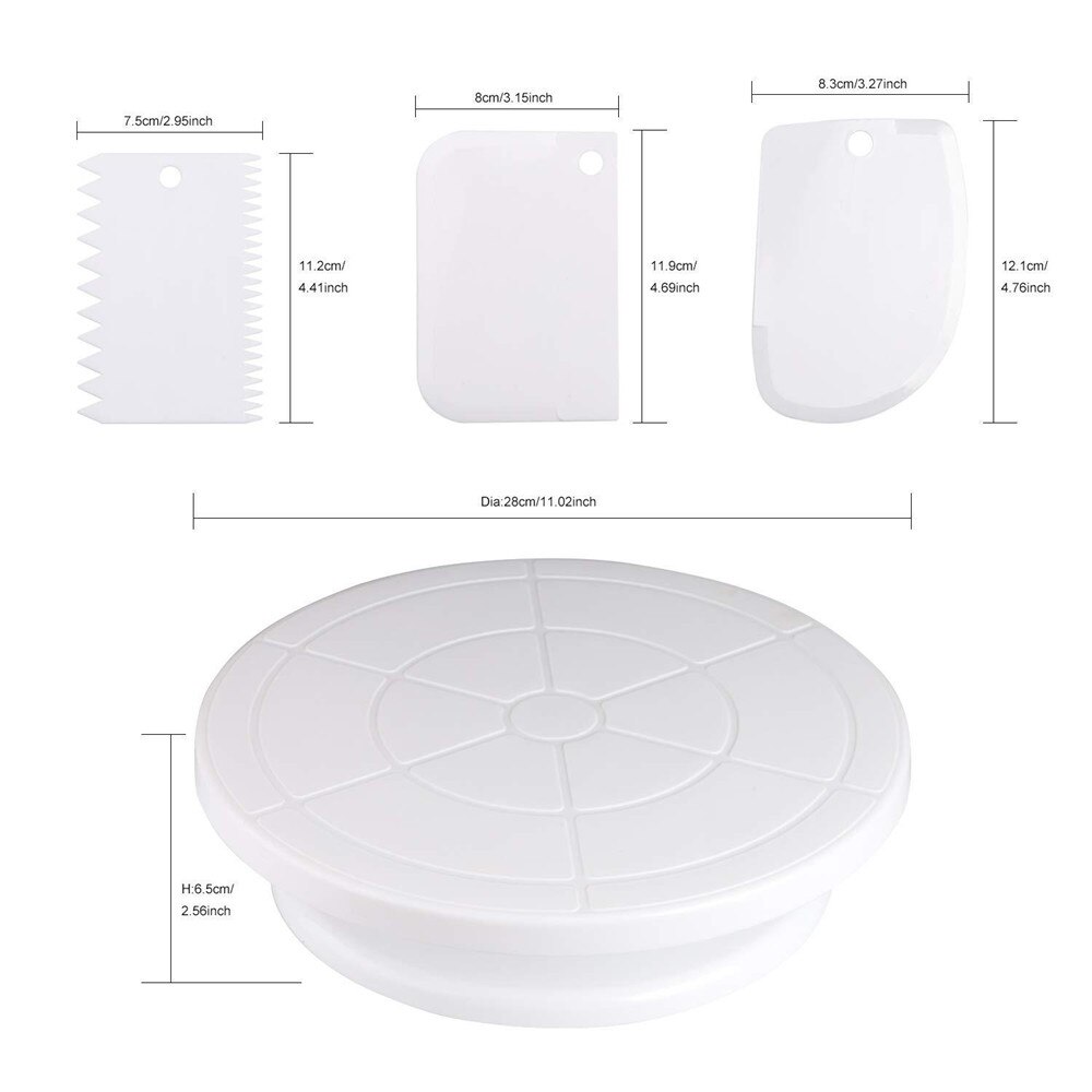 21Pcs Cake Decorating Gereedschap Icing Tips Zoetwaren Tas Draaitafel Pastry Nozzles Converter Bakken Tools Voor Gebak