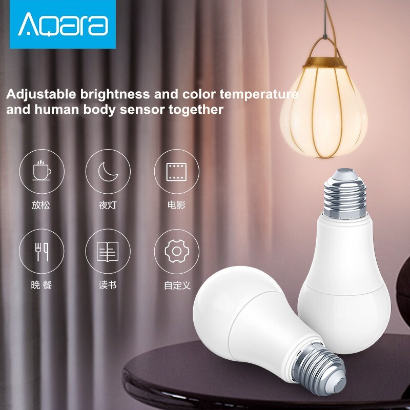 Aqara LED Smart Bulb 9W E27 LED Light Zigbee Wireless Connection Smart Remote Control With Home Kit And Mi Home APP