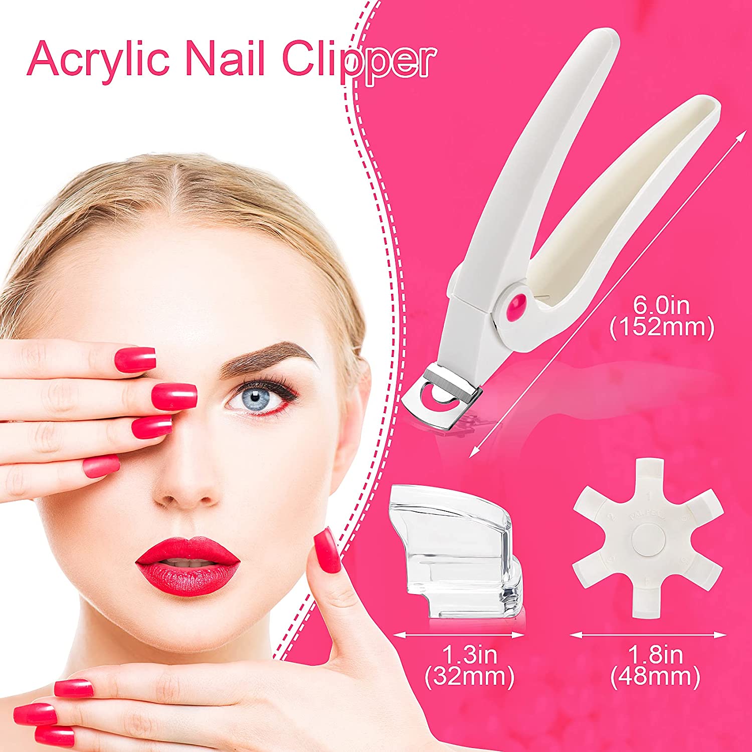 Coupe-ongles en forme de U, faux ongles, coupe-ongles colorés, ciseaux pour orteils, outil de manucure