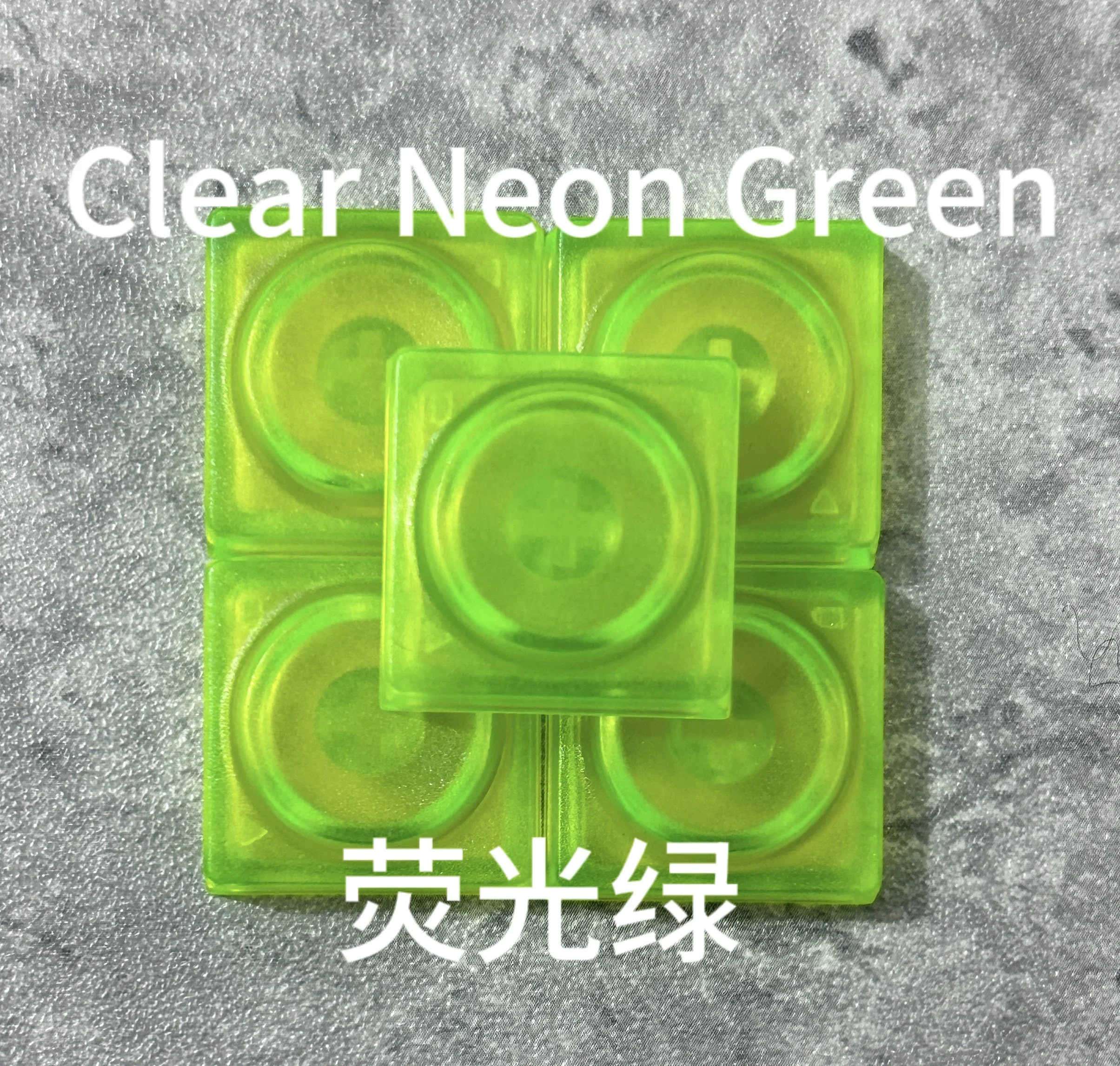 DOYS 3C Block Keycaps Mechanical Keyboard Set Transparent Frosted Building Custom Keycap PC Gamer Accessories: Olive / blue switch