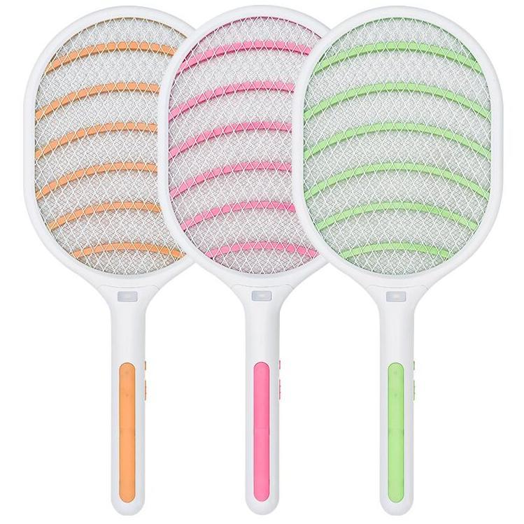 Electric Mosquito Swatter Rechargeable Household Multi-function Three Layer Net Powerful Battery Fly Swatter Mosquito Swatter