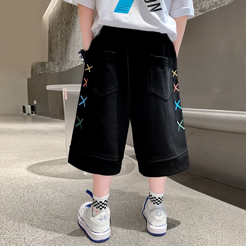 Pantaloncini per ragazzi 2022 estate bambini pantaloni sportivi in cotone per bambini adolescenti abbigliamento al ginocchio per bambini in stile coreano 6 9 11 13 14 anni
