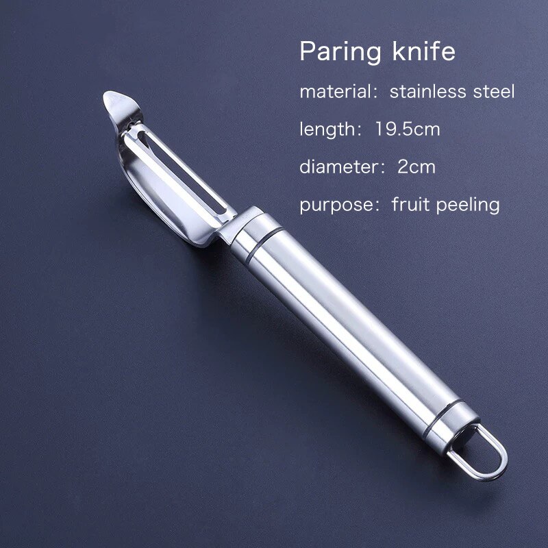 Bar Soul-cuchillo de raspado de acero inoxidable 304, utensilios de cocina prácticos para decoración de cócteles, pelador de frutas y verduras, herramientas de camarero: peeler1