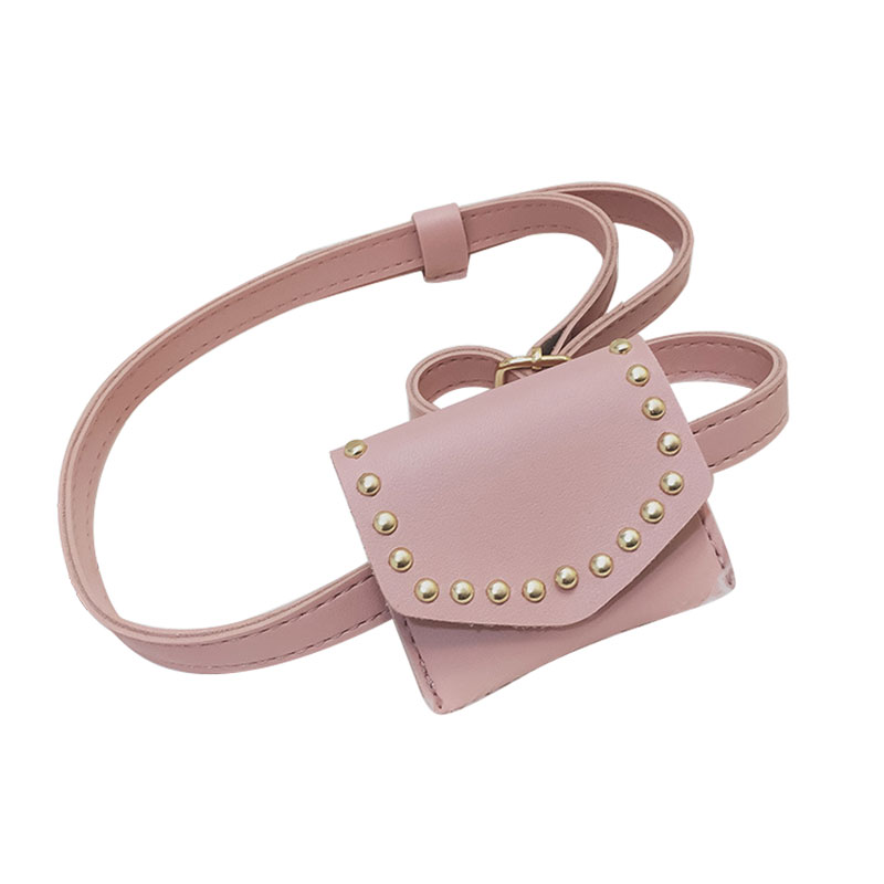 Slik farve aftensmad mini crossbody tasker til piger børn skulder messenger taske nøgler punge håndtasker: Lyserød
