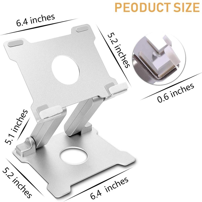 Adjustable 15Inch Aluminum Tablet Stand for Apple iPad Bracket Senior Metal Support for Iphone /Samsung/Laptop Stand Tablet Stan