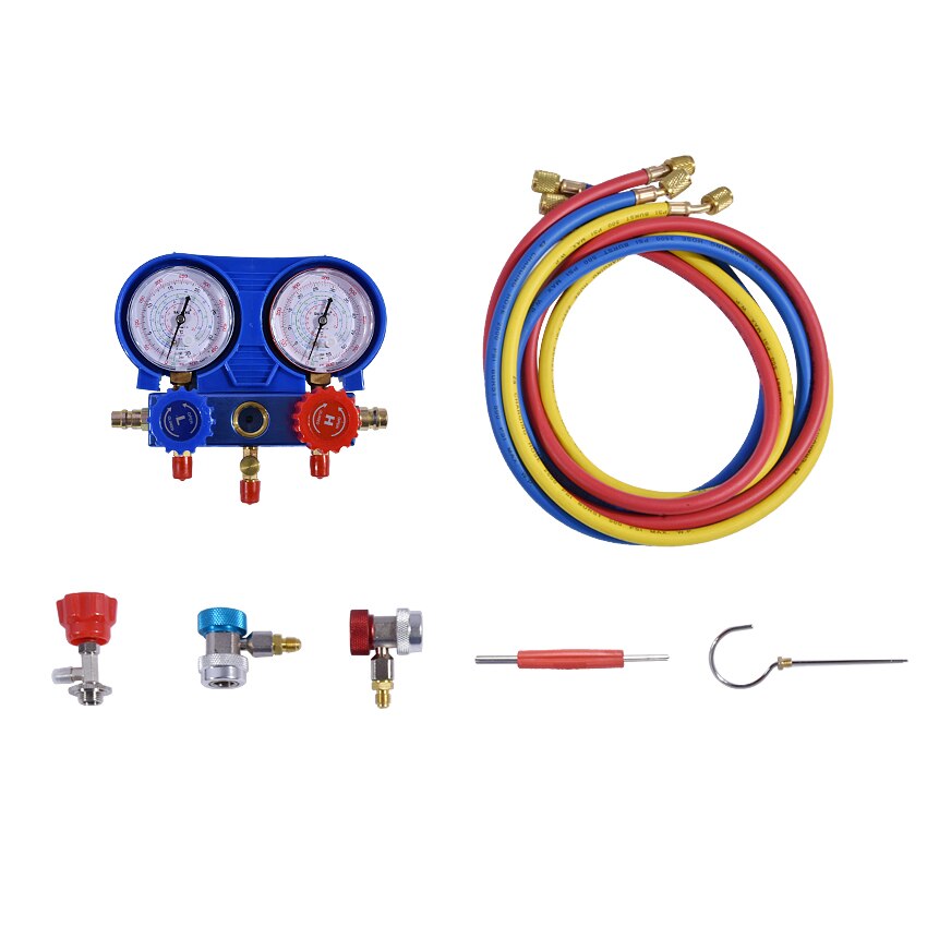 Ensemble d'outils pour la climatisation au fluorure, modèle PN-03TZ, Valve à Double pression de réfrigérant pour la neige, R134a, outil de réparation de la climatisation