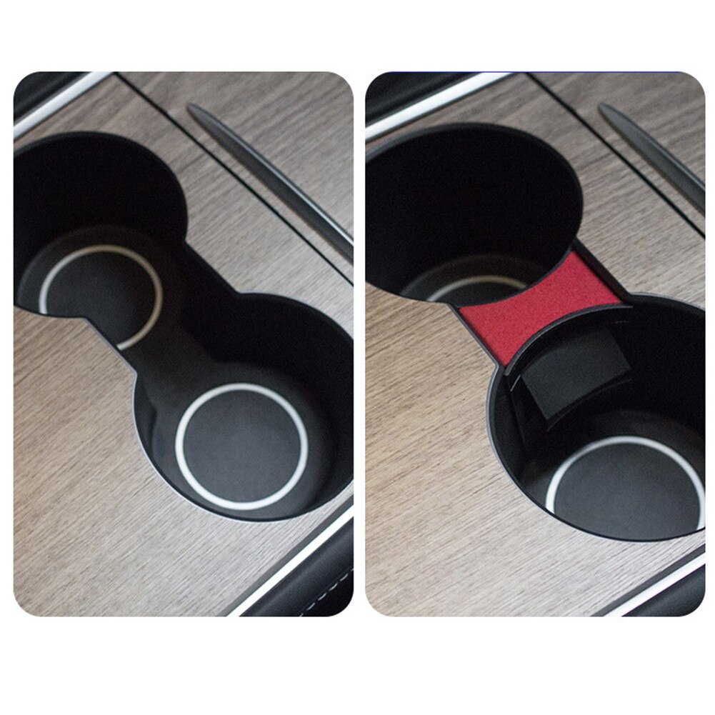 LFOTPP Compatible with Kia Ceed XCeed Rubber Mats for Center Console Interior Door Cup Holder Red 15 Pieces