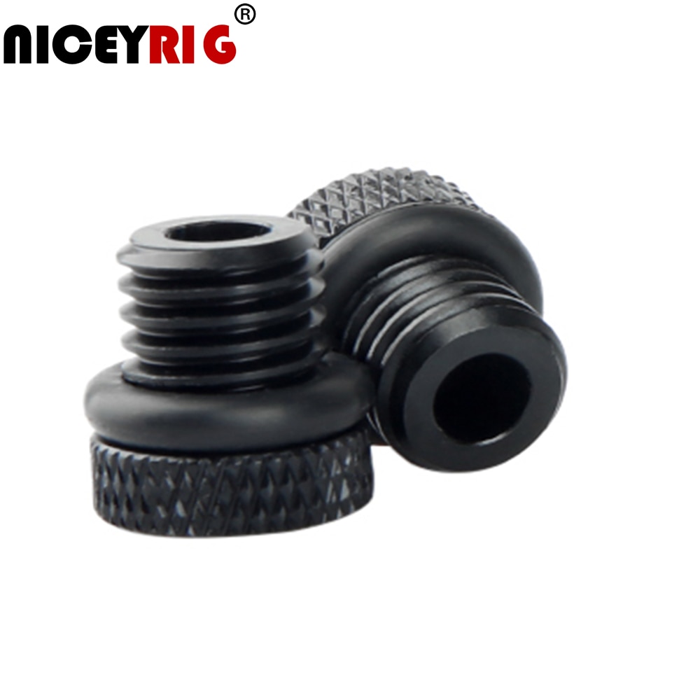 NICEYRIG 15mm Staaf Cap 15mm Rod Rail Stopper Schroef Cap M12 Rig Schroef Moer Schouder Rig Camera Rig stofdicht Moer (2 stuks een Pak)