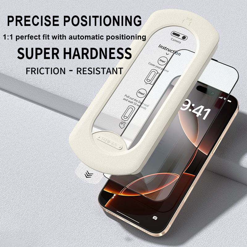 5pcs Screen Protector for iPhone 17PRO MAX 17air 17PRO 17 16 15 14 13 Full coverage Easy installation Tempered Glass