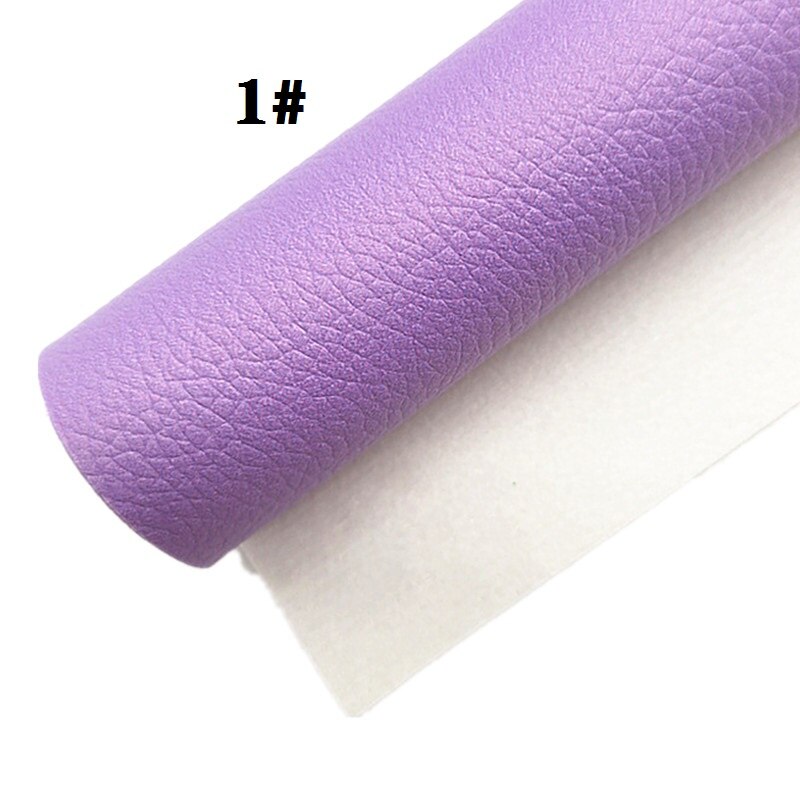 Neon Colors Litchi Textured Solid Synthetic Faux Leather Vinly Fabric Sheets with Felt Backing DIY Bows 21X29CM R416A: 1-30X134CM