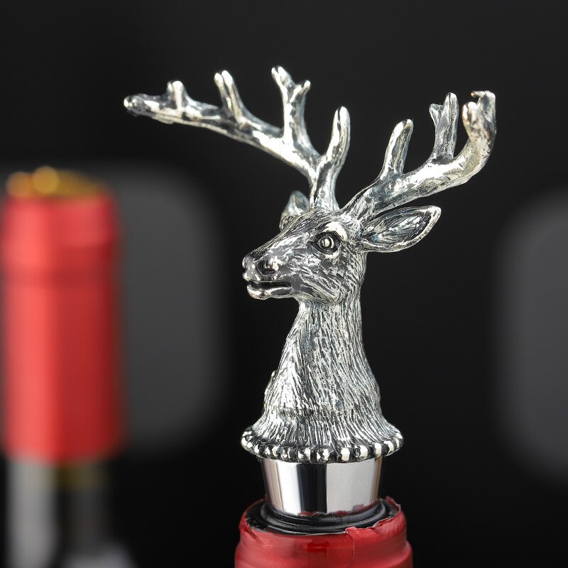 Rode Wijn Stopper Wine Stopper Herten Hoofd Wijnfles Cap Animal Wijn Ornamenten Wijn Flessenstop