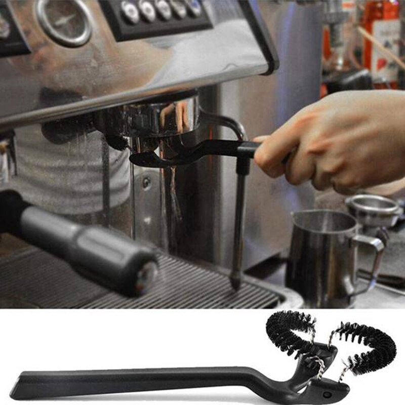 58mm Coffee Machine Brush Cleaner Coffee Maker Espresso Group Head Cleaning Round Brushes Barista Grinder Cleaning Tools