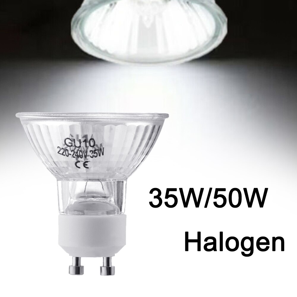 35/50W 220-240V Halogeenlamp Helder Glas Verlichting Buizen Met Cover Dimbare Warm Wit Spot lamp Home Decor Diameter 50 Mm