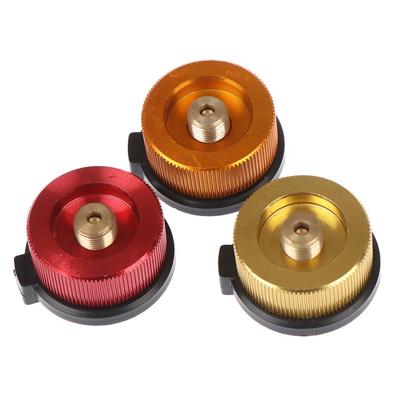 Camping Hiking Stove Adaptor Gas Adapter Converter Connector Outdoor Auto-off Gas Cartridge Tank Cylinder Adapter