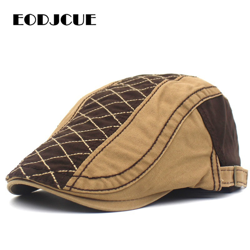 Mode Zomer Baretten Caps Voor Mannen Toevallige Piekte Caps Borduren Retro Baretten Hoeden Vader Hoed Pet Cap
