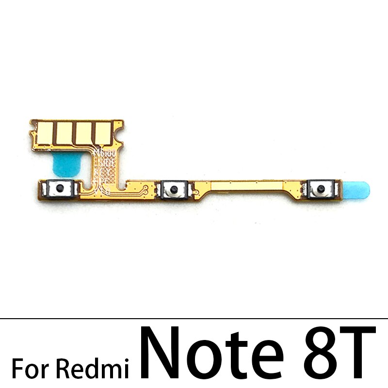 10 sztuk/partia, przycisk włączania i wyłączania boczny przycisk Flex Cable dla Xiaomi Redmi 6 6A 7 7A 8 8A 9 9A uwaga 6 7 8 8T 9 9S 10 Pro 5G: Redmi Note 8T