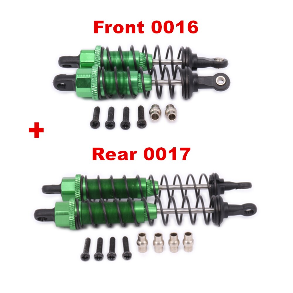 Alloy 96mm Front & Rear Shock Absorber Oil Filled Damper For Rc Model Car 1-12 Wltoy 12428 12423 0016 0017 Truck Short parts