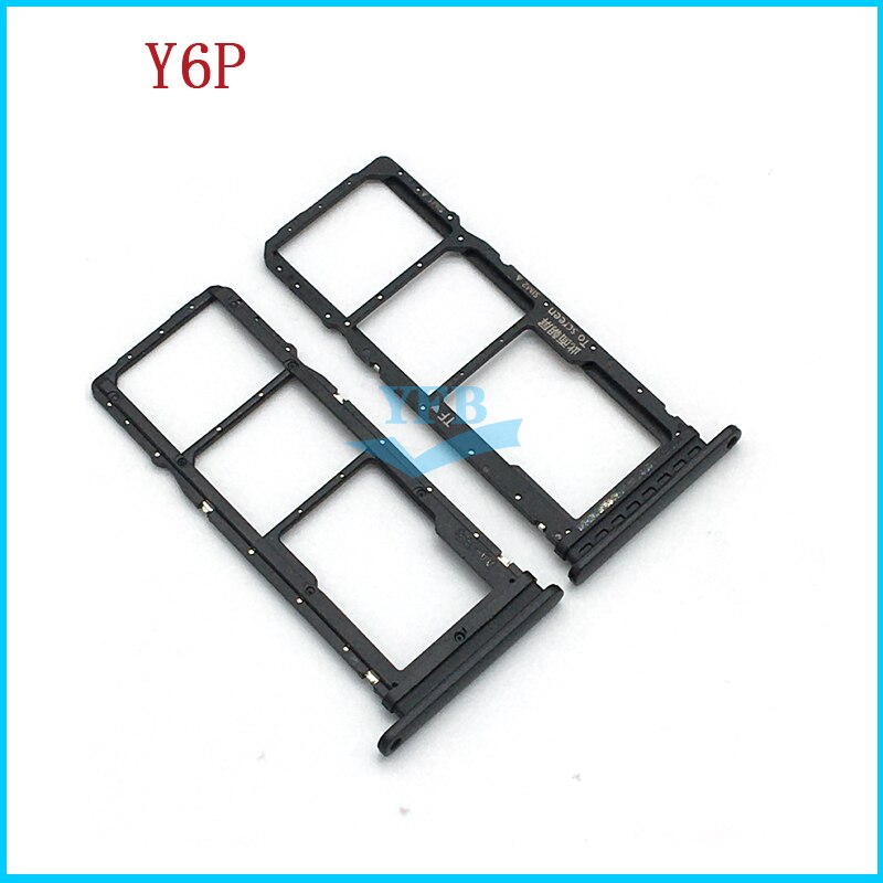 10cs pour Huawei Y6p Y7p lecteur Sim & SD carte plateau support fente adaptateur pièce de rechange