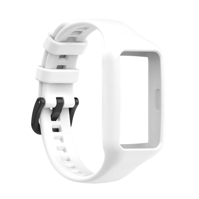 Til huawei honor band 6 pro silikone sportsremme smart urrem til honor band 6 armbånd tilbehør til huawei band 6 rem: 1 hvid