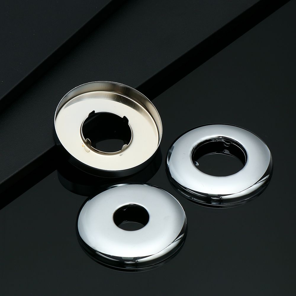 Chrome Shower Kitchen Wall Flange Faucet Decorative Cover Pipe Wall Covers Faucet Accessories Faucet Decor
