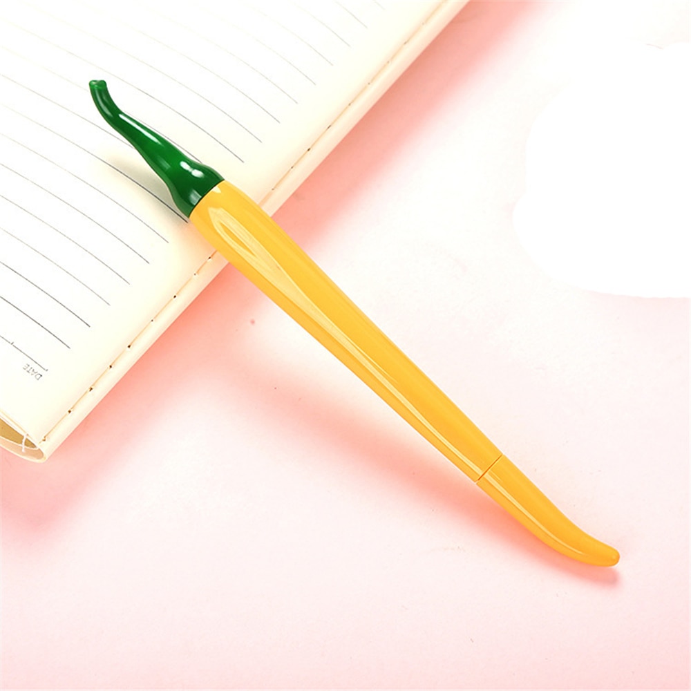 1 pièces Simulation stylo Gel poivre dessin animé mignon apprentissage papeterie style fournitures de bureau aiguille à base d'eau stylo Sal
