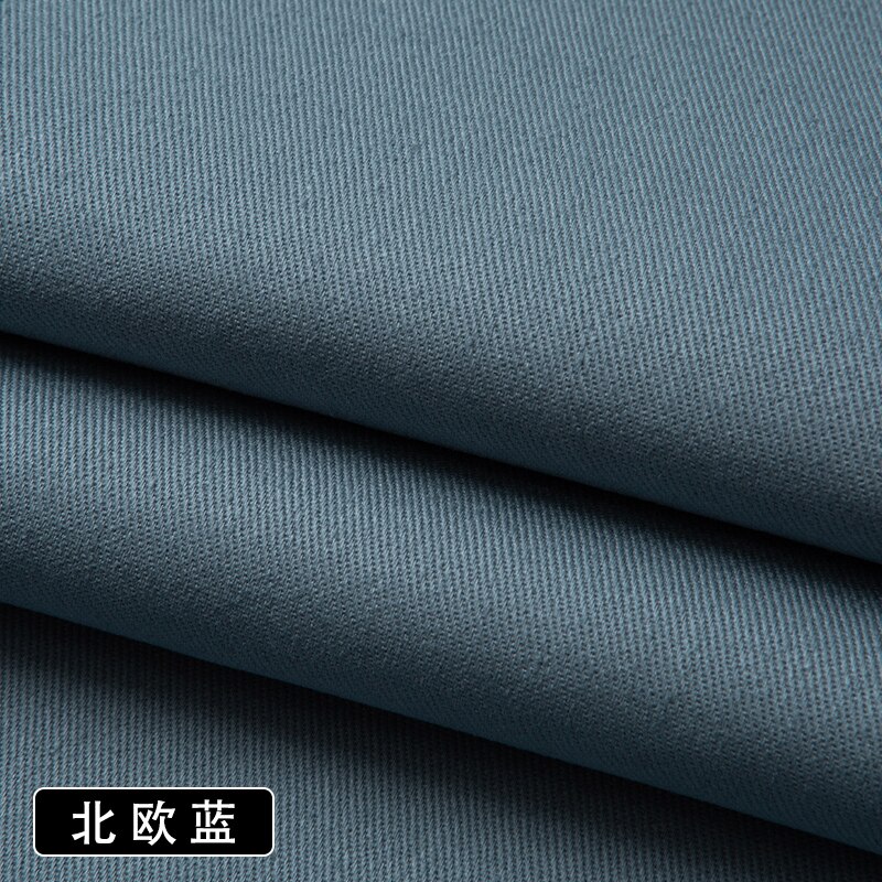 Pantalones de tela de sarga de Color sólido con tarjeta de hilo de algodón puro de 150cm * 50cm, gabardina, ropa, Camisa de algodón lavada, tela gruesa: 008