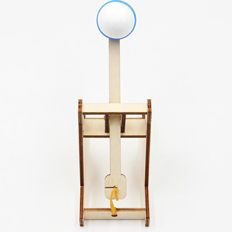 Juego de juguetes de trebuquete para niños, kit de Catapulta de madera, 1 Juego de bricolaje