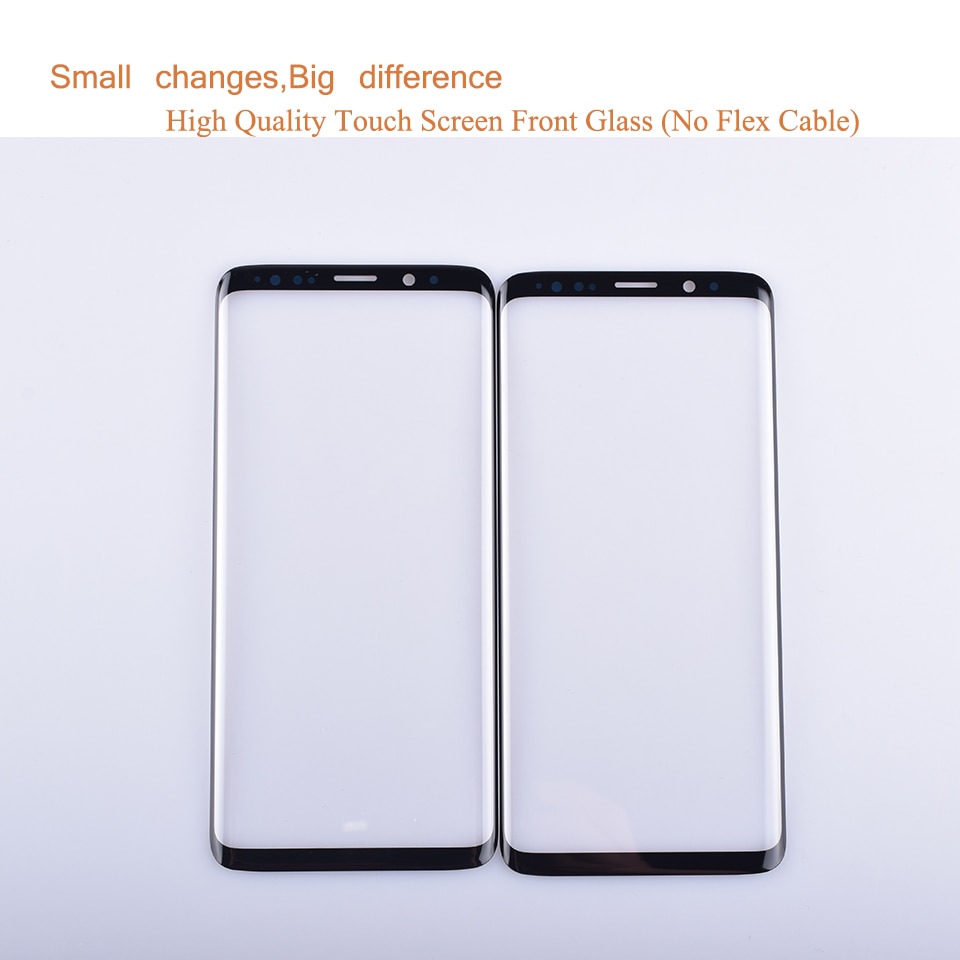 For samsung galaxy  s9 g960 g960f sm -g960f s9 plus  g965f sm -g965f berøringsskjerm front glasspanel ytre glass linse ingen lcd  s9 plus