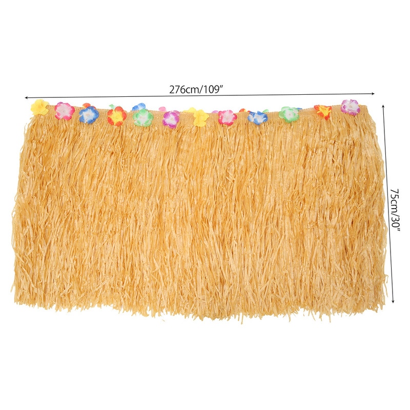 119pcs Summer Tropical Hawaiian Party Table Skirt Artificial Palm Leaves Flower Jungle Beach Theme Hawaii Party Decoration