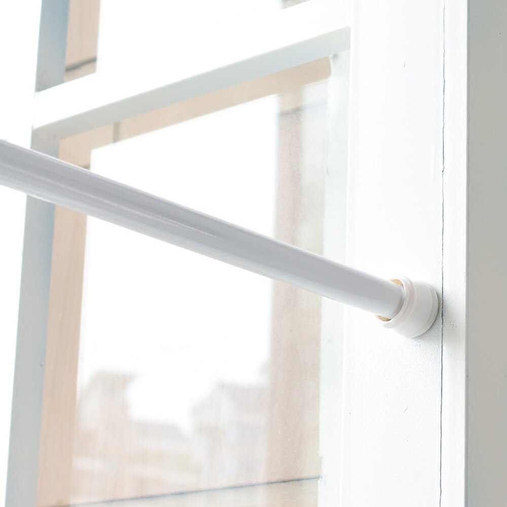 Bathroom Product Supply Spring Loaded Extendable Telescopic Net Voile Tension Curtain Rail Pole Rod Rods Shower Curtain Poles