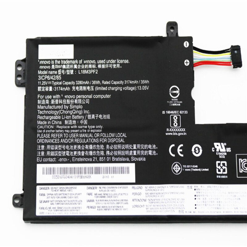 Batería Original L18M3PF2, L18C3PF2, L18L3PF1, 5B10W67278, para portátil Lenovo IdeaPad L340-15IWL, 17IWL, 15apia, 17apia, 81LG, L3-15IML05