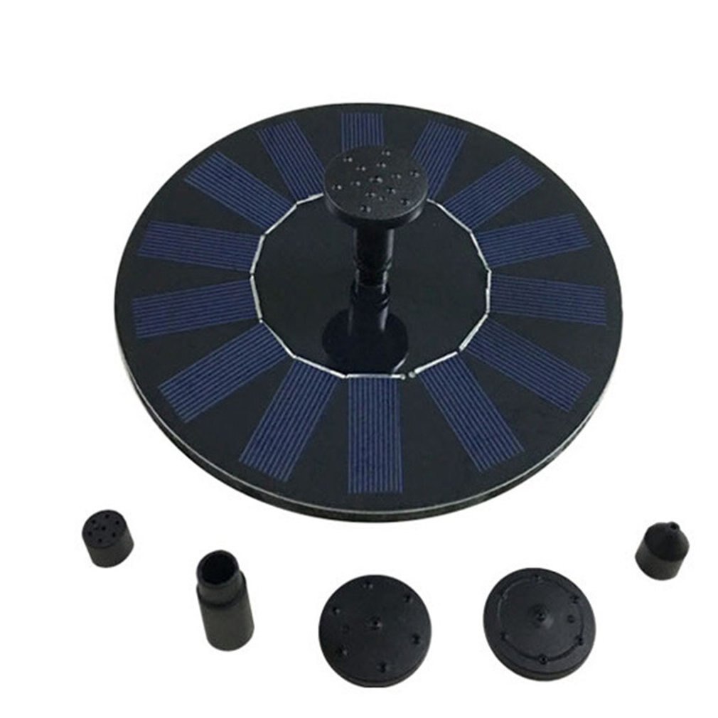 Solar Powered Fountain Pump Kit Water Spray Nozzle Fall Display Pond Garden Floating Sprinkler Upgraded outdoor fountain