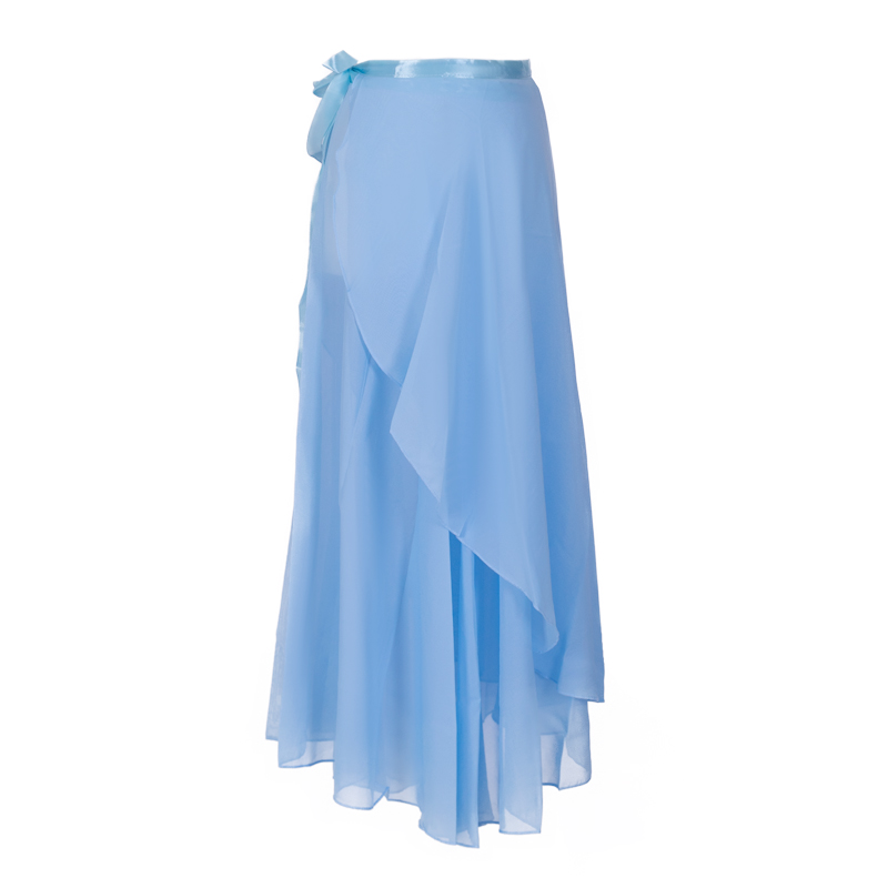 Faldas de ballet largas de gasa para mujer, falda de baile para adultos, traje de ballet negro y burdeos, vestido de cintura con faja: Multicolor